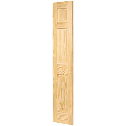 6-Panel Solid Pine Interior Door Slab (18x80) - WoodArtSupply