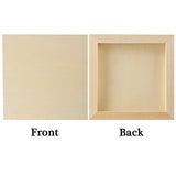 ADXCO 8 Pack Wood Panels 6 x 6 Inch Unfinished Wood Canvas Wooden Panel Boards for Painting, Pouring, Arts Use with Oils, Acrylics ADXCO