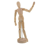 US Art Supply® Wood 8" Female - Artist Drawing Manikin Articulated Mannequin with Base and Flexible Body - Perfect for Drawing The Human Figure (8" US Art Supply