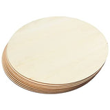 Unfinished Wood Round Circle Cutouts, 12 Inch Wooden Discs for Crafts, Projects, Wood Burning, Painting, Decor (8 Pack) Juvale