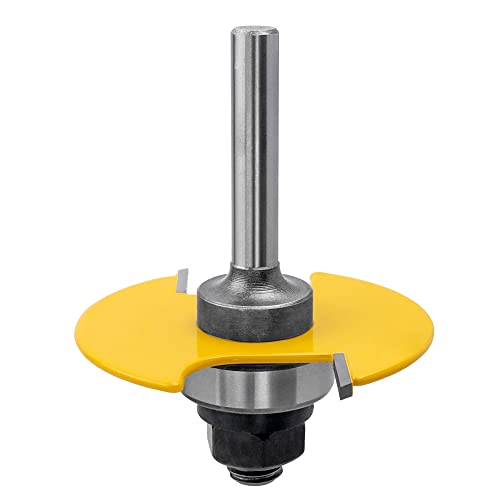 Mesee Biscuit Router Bit 1/4 Inch Shank Biscuit Joint Slot Cutter Woodworking Slotting Router Bit Wood Jointing Milling Tool - 1/16 Inch Cutting - WoodArtSupply