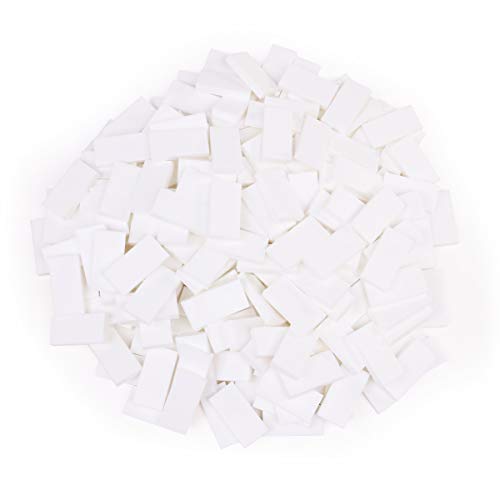 Bulk Dominoes Plastic Bulk 100pcs – Building and Stacking and Chain Reaction Toppling STEAM Toy Blocks for Kids (White) Bulk Dominoes
