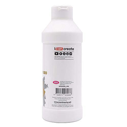 MONT MARTE Premium White Texture Gesso 16.9oz (500ml), Suitable for Acrylic Paint, Oil Paint, Color Pencils, Pastels, Graphite and Charcoal - WoodArtSupply