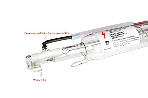 Mssoomm 40W 40 watt Co2 Laser Tube Length 700mm Dia 50mm with Metal Head 3000hr Service Life for CO2 Laser Cutter and Engraver Machine WoodArtSupply