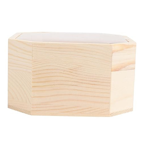 TEHAUX 1pc Box Wooden Box Jewelry Organizer Tray Jewelry Gift Boxes for Earrings Craft Wood Crates Jewelry Gift Chest Wood Treasure Chest Kids TEHAUX