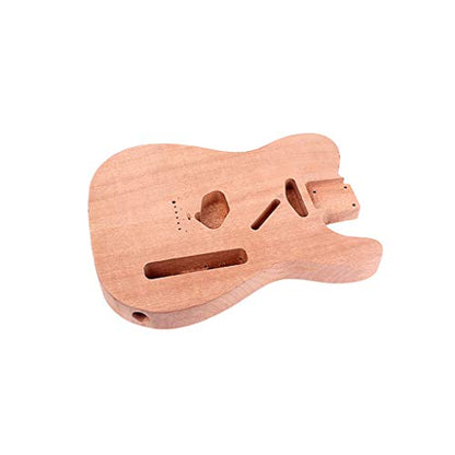 Alnicov Unfinished Electric Guitar Body for Fender Telecaster TL Guitar DIY Accessory Mahogany Wood - WoodArtSupply