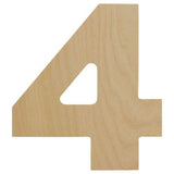 Wooden Number 4 Cutouts 8", Wooden Numbers for Wall Decor, Home Decor, Crafts, and Party Decorations by Woodpeckers Woodpeckers