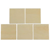 CleverDelights 2 Inch Wood Squares - 100 Pack - 1/16" Thick - 2" Unfinished Craft Pieces CleverDelights