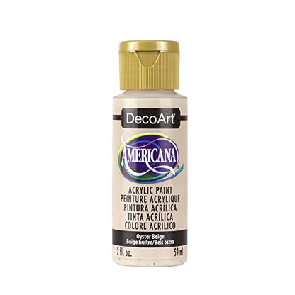 DecoArt Americana Acrylic Paint, 2-Ounce, Oyster Beige - WoodArtSupply