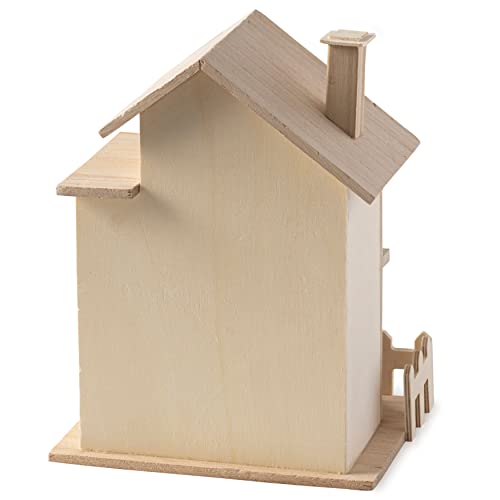 8.5”; Two Story Cottage Birdhouse by Make Market®