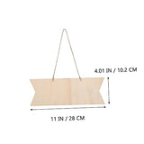 Anneome 4pcs Wooden Sign Unfinished Hanging Sign Unfinished Hanging Wood Plaque Sign for Front Door Blank Wooden Plaques Unfinished Blank Plaques DIY Anneome