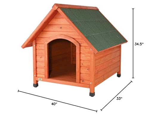 TRIXIE natura Cottage Dog House | Large 32.5 x 39.75 x 34.25 inch - WoodArtSupply