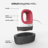 Cricut EasyPress Mini Heat Press for Pressing Small Objects like Shoes, Stuffed Animals, Hats & More, 3 Heat Settings & Precision Tip, Ceramic-Coated Cricut