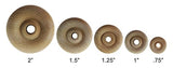 Wood Wheels - 100 Pack with Free Axle Pegs - Made in USA (1.25" Diameter) Maple Landmark