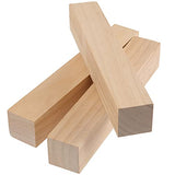 ZEONHAK 8 PCS 2 x 2 x 12 Inches Pine Lumber Square Turning Blanks, Natural Unfinished Wood Carving Blocks for Carving, DIY Art and Craft ZEONHAK