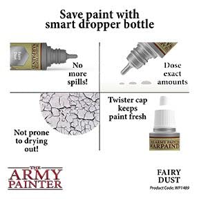 The Army Painter Fairy Dust Warpaint - Acrylic Non-Toxic Heavily Pigmented Water Based Paint for Tabletop Roleplaying, Boardgames, and Wargames The Army Painter