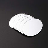 SEWACC Mirror Mosaic Tiles 20pcs Mini Oval Mirrors Craft Mirrors Tiles Women Make Up Mirror Unfinished Mirror Lens Glass Mosaic Tile for DIY Craft SEWACC