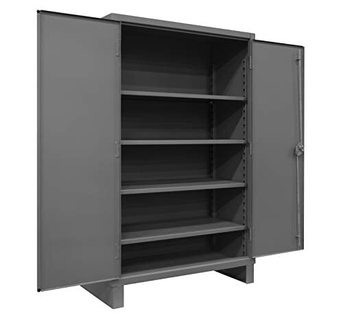 Durham Extra Heavy Duty Welded 12 Gauge Steel Lockable Storage Cabinet, HDC-244878-4S95, 1200 lbs Shelf Capacity, 24" Length x 48" Width x 78" Durham