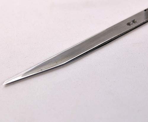 KAKURI Kiridashi Knife Right Hand 12mm, Professional Razor Sharp Hand Forged Japanese Carbon Steel Blade Hammered Pattern for Woodworking, Marking, KAKURI