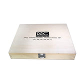 6 Piece Wood Chisel Set Woodworking Chisel Kit with Chrome-Vanadium Steel and hornbeam Handles, Premium Wooden Case for Carpenter Craftsman Gift for MKC