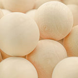 Enkrio 100 PCS Unfinished Wood Beads 0.78 inch Natural Round Wooden Balls for Home Farmhouse Decor and DIY Crafts Enkrio