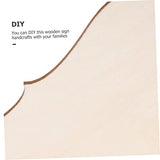 Operitacx 60 Pcs Shaped Wood Chips Unfinished Wood Hanging Plaque Unfinished Wood Banner Wood Blank Plaque Rustic Wood Sign Blank Banner Wood Boards Operitacx