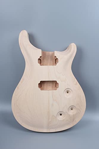 Electric guitar body Blank Maple Mahogany Solid wood Set In DIY Electric Guitar Body Unfinished For PRS Style Guitar body Replacement - WoodArtSupply