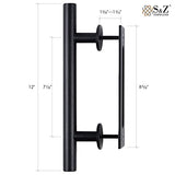 S&Z TOPHAND 36 in. x 80 in. Barn Door, 24/30/32/36/42/54in Unfinished British Brace Barn Door/Modern Style/Solid Wood/Sliding Door/Simple Assembly is S&Z TOPHAND