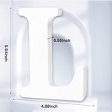 AOCEAN 6 Inch White Wood Letters Unfinished Wood Letters for Wall Decor Decorative Standing Letters Slices Sign Board Decoration for Craft Home Party AOCEAN