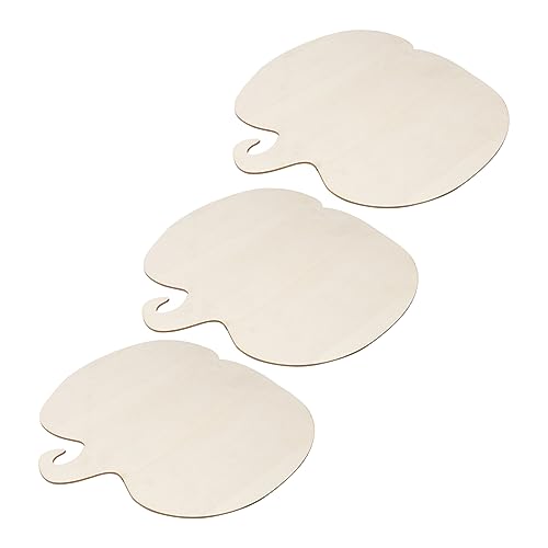 Yardenfun 3pcs Wooden Pumpkin Decoration Unfinished Wooden Pumpkin Cutouts Fall Decorations DIY Wood Pumpkins Wooden Pumpkin Shapes Paint Kits White Yardenfun