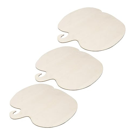 Yardenfun 3pcs Wooden Pumpkin Decoration Unfinished Wooden Pumpkin Cutouts Fall Decorations DIY Wood Pumpkins Wooden Pumpkin Shapes Paint Kits White Yardenfun