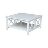 IC International Concepts Square Coffee Table, White IC International Concepts