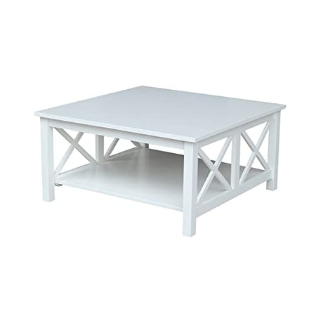 IC International Concepts Square Coffee Table, White IC International Concepts