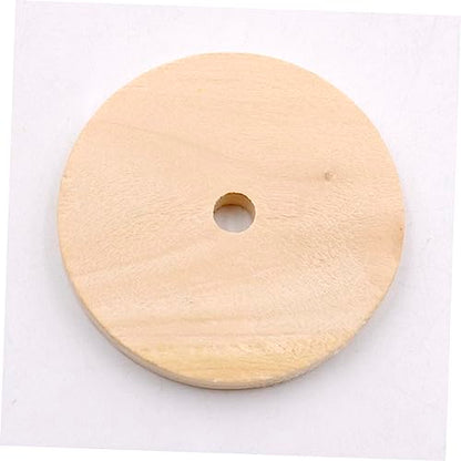 TEHAUX 1 Unfinished Wooden Cutouts Unfinished Wood Discs Unfinished Wood Circle Wood Cutouts for Crafts Circle Wood Chips Circle Wood Cutouts Wooden - WoodArtSupply