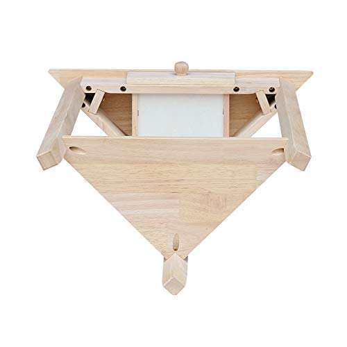 International Concepts Corner Accent Table, Unfinished IC International Concepts