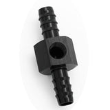 KRD PERFORMANCE 5/16 Barb to 5/16"(8mm) Barb with 1/8" NPT Sensor Gauge Port Hose Tube Fitting Fuel Pressure Take Off Adaptor Aluminum Black KRD PERFORMANCE