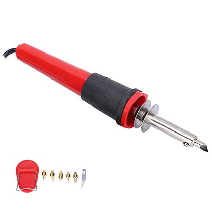 Fafeicy Wood-burning Tool, 40W Electric Soldering Iron Set, Wood Burning Pen, Carving Pyrography Tool, Iron and Engineering Plastic Material, for - WoodArtSupply