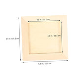 KALLORY 6pcs Clay Picture Frame Photo Frame Wall Mounting Picture Frame Blank Photo Frame Photo Sleeve Unfinished Clay Painting Frame Painting Clay KALLORY