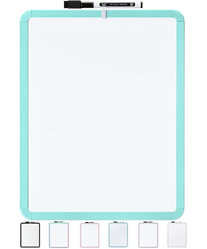 Mr. Pen- Dry Erase Board, 14” x 11” with a Black Dry Erase Marker, Mint Green Frame, Small White Board Dry Erase, Dry Erase Board Small Dry Erase - WoodArtSupply