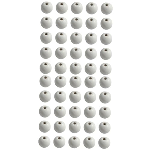 Tofficu 1000 Pcs Wooden Round Balls Unfinished Loose Beads Wood Balls DIY Wood Craft Beads Natural Beads Wooden Beads Bulk Wooden Slices Dics Log Tofficu