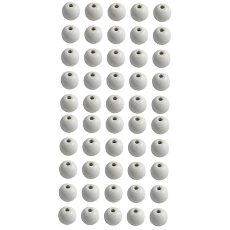 Tofficu 1000 Pcs Wooden Round Balls Unfinished Loose Beads Wood Balls DIY Wood Craft Beads Natural Beads Wooden Beads Bulk Wooden Slices Dics Log Tofficu