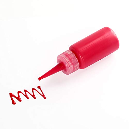 Falling in Art 1oz Needle Tip Squeeze Bottle, Precision Tip Applicator Bottle with a Funnel for Small Gluing Projects, Acrylic Painting, 6 Pack Falling in Art