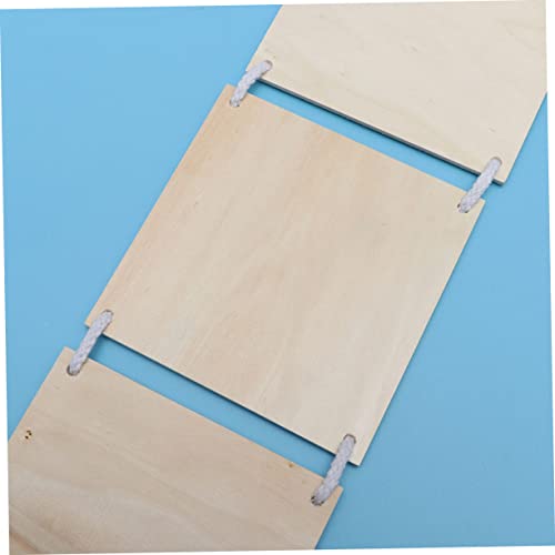 FUNOMOCYA 2 Pcs Rustic Wood Plaque Unfinished Wood Plaque Wood Embellishments for Crafts Store Wood Plaque Wall Display Board Blank Wooden Hanging FUNOMOCYA