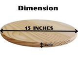Pack of 5-1" Thick, 15" Wood Rounds for Crafts, Unfinished Wood Sign, 15 inch Wood Round, 15 inch Round Wood Circle, 15 inch Wood Circle MMOBILITY