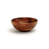 Lipper International Cherry Finished Footed Serving Bowl for Fruits or Salads, Small, 7" Diameter x 2.75" Height, Single Bowl Lipper International