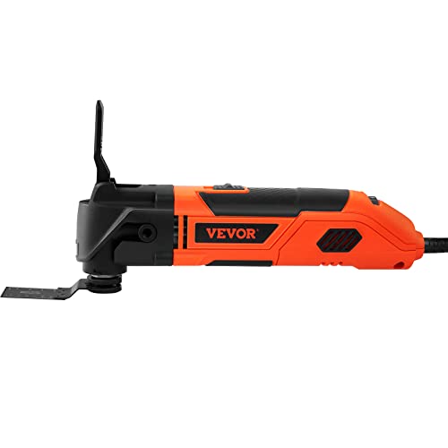 VEVOR Multitool Oscillating Tool Corded 2.5 Amp, Oscillating Saw Tool with LED Light, 6 Variable Speeds, 3.1° Oscillating Angle, 11000-22000 OPM, VEVOR