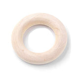 Pandahall 200Pcs Natural Wood Ring 30x6mm Unfinished Wooden Circles Connectors Pendant Without Paint for DIY Connectors Jewelry Making PH PandaHall
