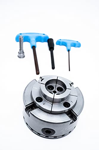 LLDSIMEX 4Inch/96mm Self Centering 4 Jaws Wood Lathe Chuck Wood Working Chuck 1"-8TPI LLDSIMEX