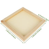 SHUESS 10 Pack 8'' x 8'' Wood Panel Boards, Unfinished Wooden Canvas Panels, Cradled Wood Panels for Painting, Drawing and DIY Crafts Projects, SHUESS