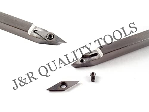 VCT 3pc carbide wood lathe turning chisel tool set with replaceable tips VCT